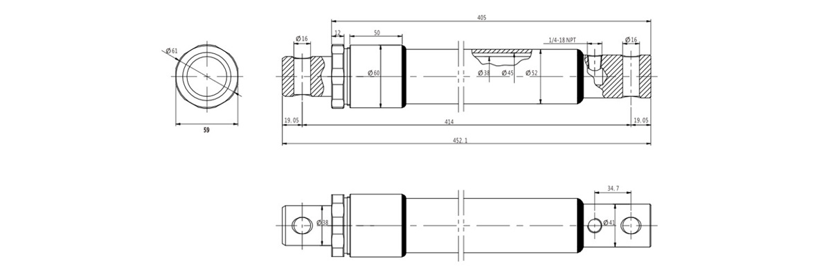 Snowplow Hydraulic Cylinder